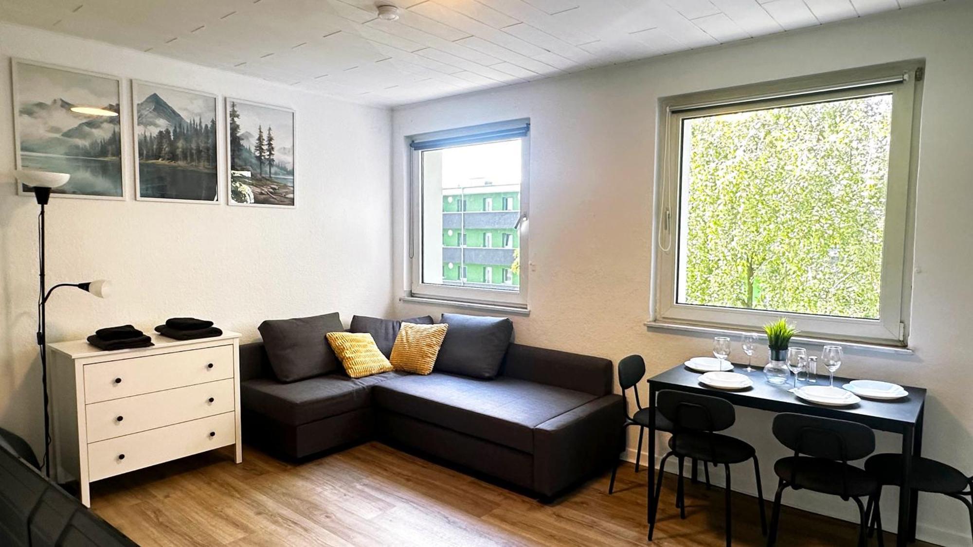Schoenes Studioapartment Uni Naehe, Wlan, 4 Gaeste Apartment